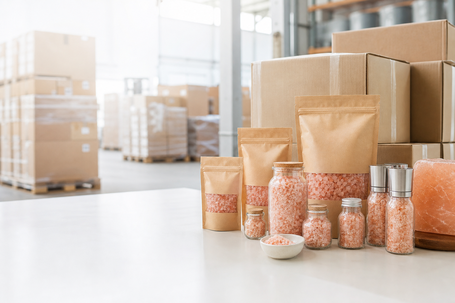 Wholesale Himalayan salt export packaging